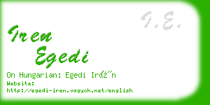 iren egedi business card